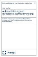 bokomslag Automatisierung und richterliche Rechtsanwendung