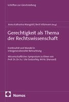 Anna Katharina Mangold, Berit Völzmann - Gerechtigkeit als Thema der Rechtswissenschaft, Inbunden