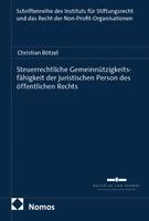 Christian Bötzel - Steuerrechtliche Gemeinnützigkeitsfähigkeit der juristischen Person des öffentlichen Rechts, Häftad