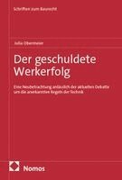 Julia Obermeier - Der geschuldete Werkerfolg, Häftad