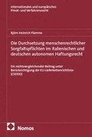 Björn Heinrich Flamme - Die Durchsetzung menschenrechtlicher Sorgfaltspflichten im italienischen und deutschen autonomen Haftungsrecht, Häftad