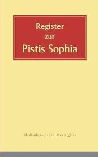 bokomslag Register zur Pistis Sophia