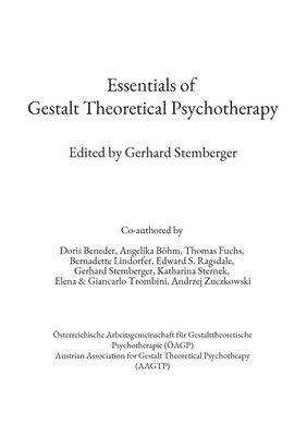 bokomslag Essentials of Gestalt Theoretical Psychotherapy