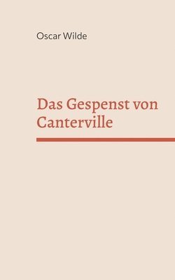 bokomslag Das Gespenst von Canterville