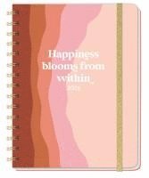 bokomslag Happiness blooms from within Spiral-Kalenderbuch A5 2026
