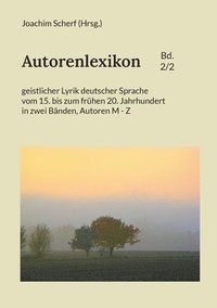 bokomslag Autorenlexikon geistlicher Lyrik deutscher Sprache, Band 2