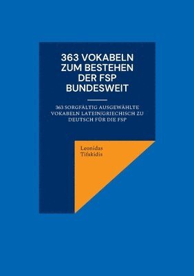 bokomslag 363 Vokabeln zum Bestehen der FSP bundesweit