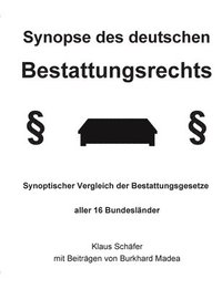 bokomslag Synopse des deutschen Bestattungsrechts