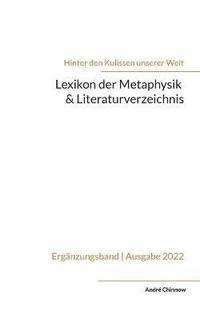 bokomslag Lexikon der Metaphysik & Literaturverzeichnis