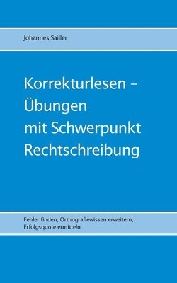 bokomslag Korrekturlesen - bungen mit Schwerpunkt Rechtschreibung