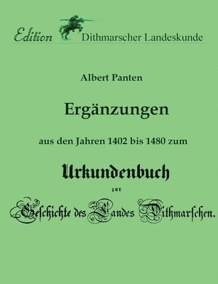 Ergnzungen aus den Jahren 1402 bis 1480 zum Urkundenbuch 1