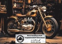 bokomslag Motorrad Serviceheft Inspektionsheft Scheckheft
