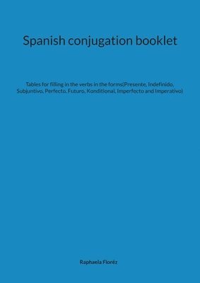 Spanish conjugation booklet