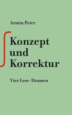 bokomslag Konzept und Korrektur