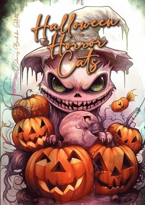 bokomslag Halloween Horror Cats Coloring Book for Adults