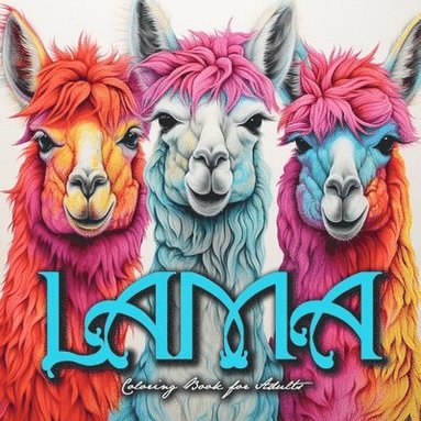 bokomslag Lama Coloring Book for Adults