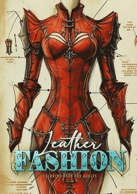 bokomslag Leather Fashion Coloring Book for Adults