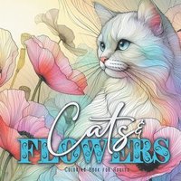 bokomslag Cats and Flowers Coloring Book for Adults
