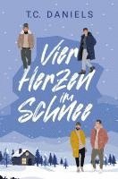 Vier Herzen im Schnee 1