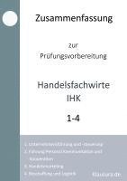 bokomslag Zusammenfassung zur Prüfungsvorbereitung Handelsfachwirte IHK