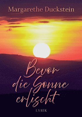 bokomslag Bevor die Sonne erlischt