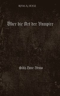 bokomslag ber die Art der Vampire