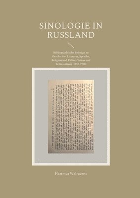 bokomslag Sinologie in Rußland