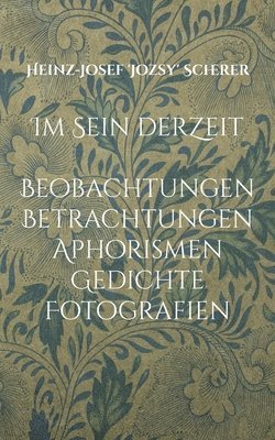 bokomslag Im Sein der Zeit: Beobachtungen Betrachtungen Aphorismen Gedichte Fotografien