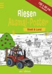 Riesen Ausmal-Poster Stadt / Land 1