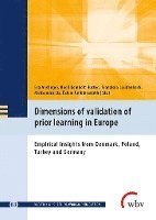 bokomslag Dimensions of validation of prior learning in Europe
