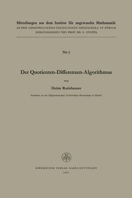 bokomslag Der Quotienten-Differenzen-Algorithmus