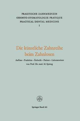 bokomslag Die Künstliche Zahnreihe beim Zahnlosen