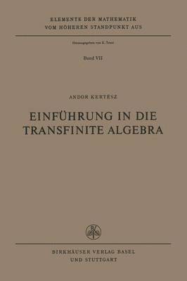 bokomslag Einfhrung in die Transfinite Algebra