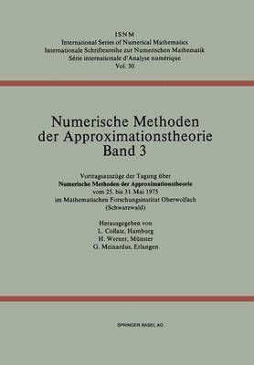 bokomslag Numerische Methoden der Approximationstheorie/Numerical Methods of Approximation Theory