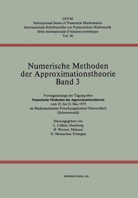 Numerische Methoden der Approximationstheorie/Numerical Methods of Approximation Theory 1