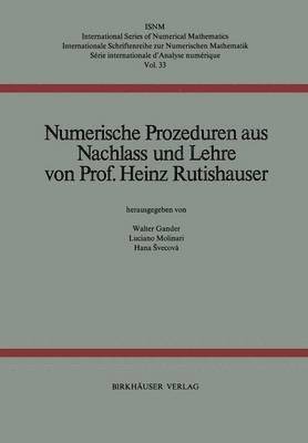 H. Rutishauser - Numerische Prozeduren, Häftad