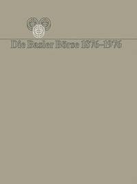 bokomslag Die Basler Brse 18761976