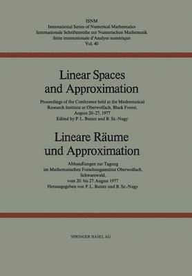 bokomslag Linear Spaces and Approximation / Lineare Rume und Approximation