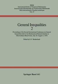 bokomslag General Inequalities 2