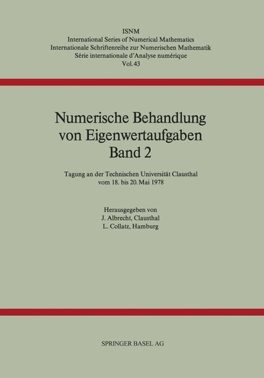 bokomslag Numerische Behandlung von Eigenwertaufgaben Band 2