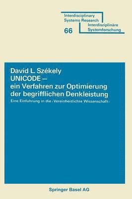 bokomslag UNICODE  ein Verfahren zur Optimierung der begrifflichen Denkleistung