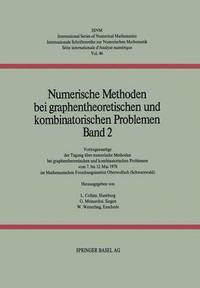 bokomslag Numerische Methoden bei graphentheoretischen und kombinatorischen Problemen