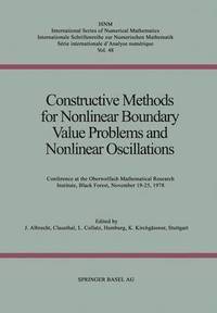 bokomslag Constructive Methods for Nonlinear Boundary Value Problems and Nonlinear Oscillations