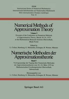 Numerische Methoden der Approximationstheorie / Numerical Methods of Approximation Theory 1