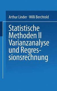 bokomslag Statistische Methoden II Varianzanalyse und Regressionsrechnung