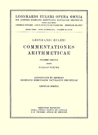 bokomslag Commentationes arithmeticae 4th part