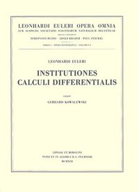 bokomslag Institutiones calculi differentialis