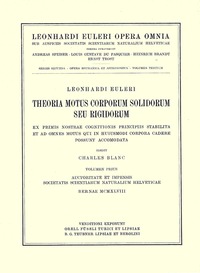 bokomslag Theoria motus corporum solidorum seu rigidorum ex primis nostrae cognitionis principiis stabilita et ad omnes motus qui in huiusmodi corpora cadere possunt accomodata 1st part