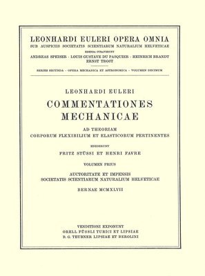 bokomslag Commentationes mechanicae. Principia mechanica