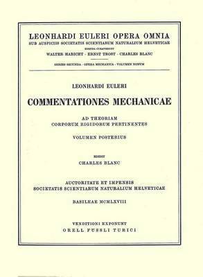 Leonhard Euler, Charles Blanc - Mechanica corporum solidorum 2nd part, Inbunden